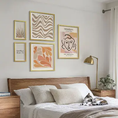 Framed photo set Modern abstract style