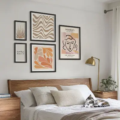 Framed photo set Modern abstract style