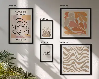 Framed photo set Modern abstract style