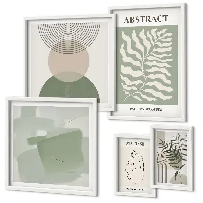 Gallery wall Stylish plant compositions