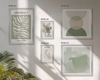 Gallery wall Stylish plant compositions