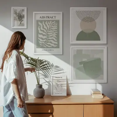 Gallery wall Stylish plant compositions