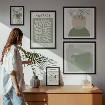 Gallery wall Stylish plant compositions