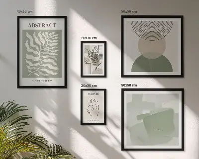 Gallery wall Stylish plant compositions