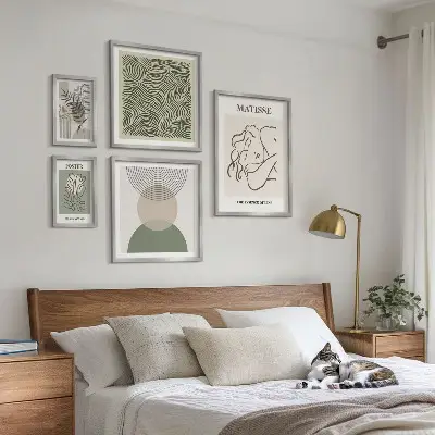 Framed photo set Minimalist plant compositions