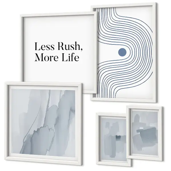 Gallery wall Modern minimalist graphics