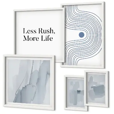 Gallery wall Modern minimalist graphics