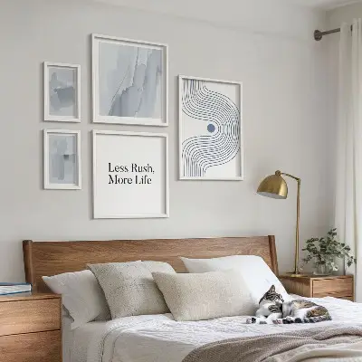 Gallery wall Modern minimalist graphics