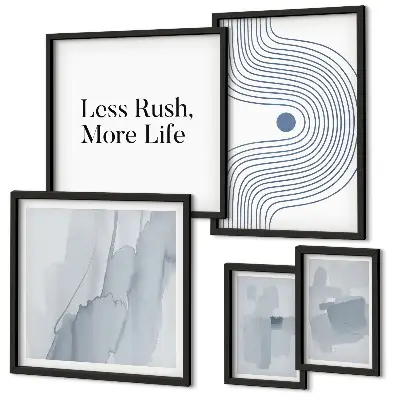 Gallery wall Modern minimalist graphics
