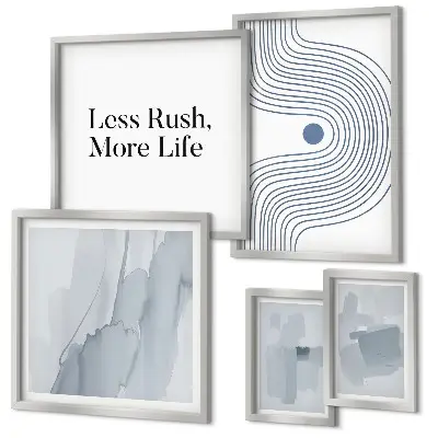 Gallery wall Modern minimalist graphics