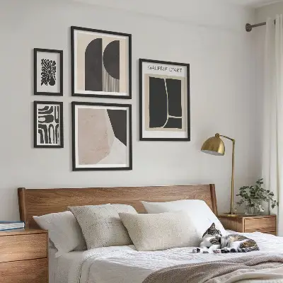 Framed photo set Stylish minimalist graphics