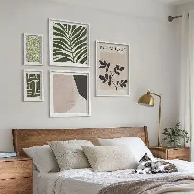 Set of 5 wall art pieces Modern plant inspirations