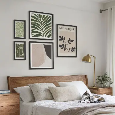 Set of 5 wall art pieces Modern plant inspirations