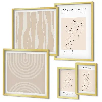 Gallery wall Minimalist forms of beauty