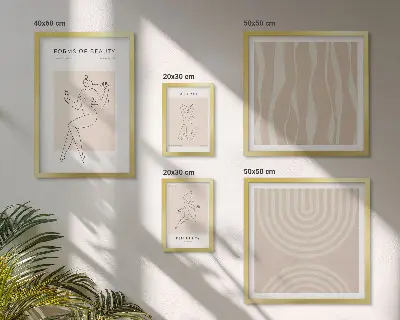 Gallery wall Minimalist forms of beauty