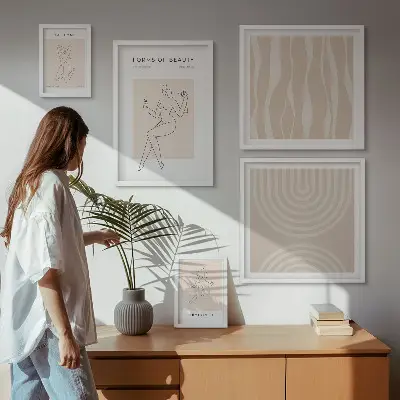 Gallery wall Minimalist forms of beauty
