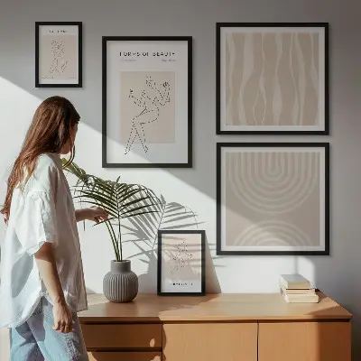 Gallery wall Minimalist forms of beauty