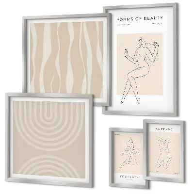 Gallery wall Minimalist forms of beauty