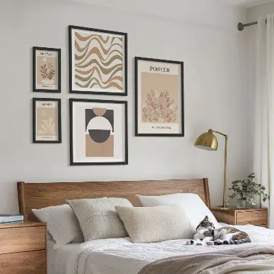 Framed photo set Stylish plant abstractions