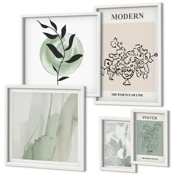 Framed photo set Modern minimalist decorations