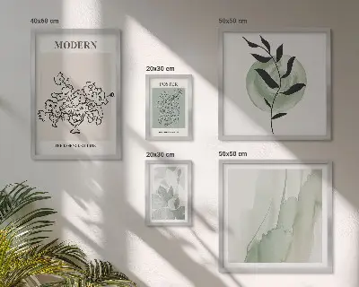 Framed photo set Modern minimalist decorations