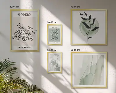 Framed photo set modern minimalist decorative wall art