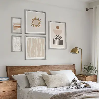 Gallery wall Stylish abstract forms of nature