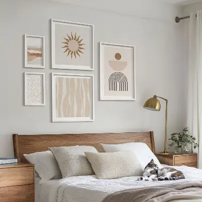 Gallery wall Stylish abstract forms of nature