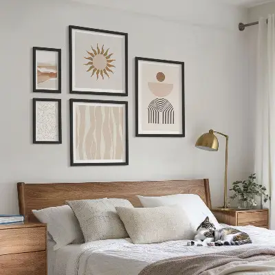 Gallery wall Stylish abstract forms of nature