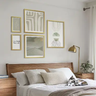Gallery wall Stylish pastel nature graphics