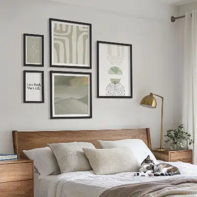 Gallery wall Stylish pastel nature graphics