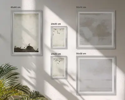 Gallery wall Industrial flock of birds