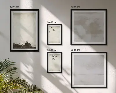 Gallery wall Industrial flock of birds