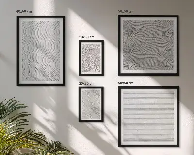 Sand patterns geometric wall art set of 5 pieces