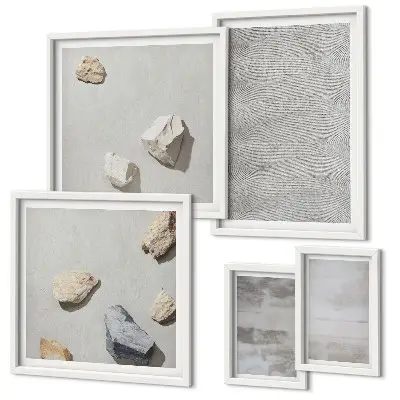 Gallery wall Modern minimalist textures