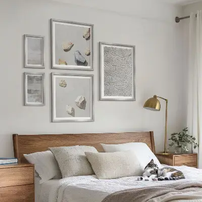 Gallery wall Modern minimalist textures