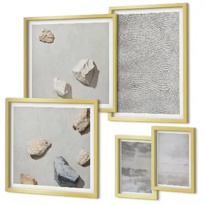 Gallery wall Modern minimalist textures