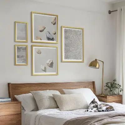 Gallery wall Modern minimalist textures