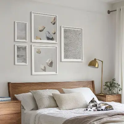 Gallery wall Modern minimalist textures
