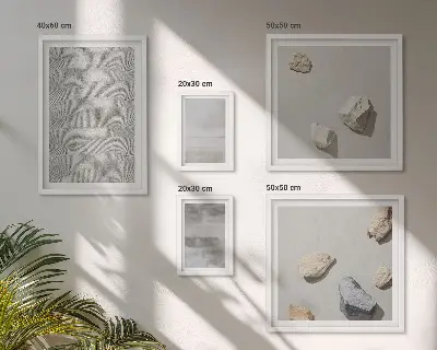 Gallery wall Modern minimalist textures