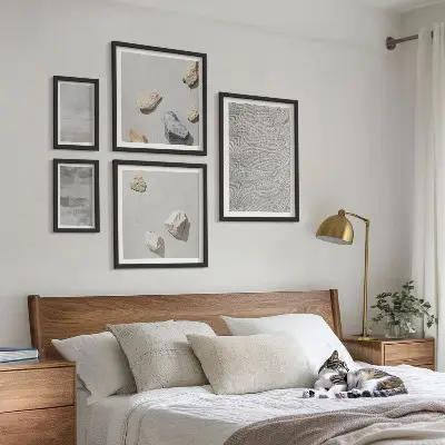 Gallery wall Modern minimalist textures
