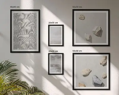 Gallery wall Modern minimalist textures
