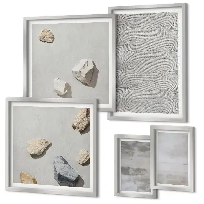 Gallery wall Modern minimalist textures