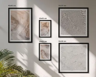 Set of 5 wall art pieces Marble stone texture patterns