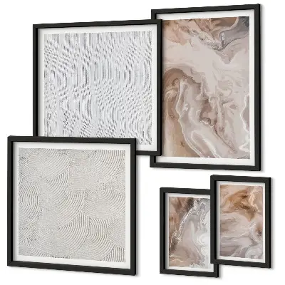 Gallery wall Stone texture marble patterns