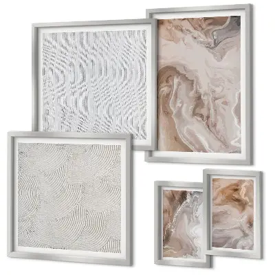 Gallery wall Stone texture marble patterns