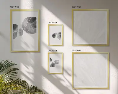 Set of 5 wall art pieces Abstract paint splashes painting