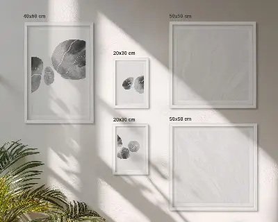 Set of 5 wall art pieces Abstract paint splashes painting