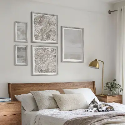 Framed photo set Worn textures modern style