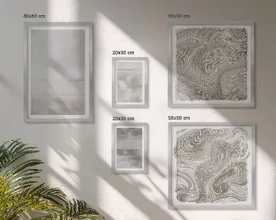 Framed photo set Worn textures modern style